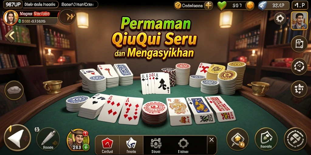 Tampilan gameplay QiuQiu yang menarik dan seru di 987UP.