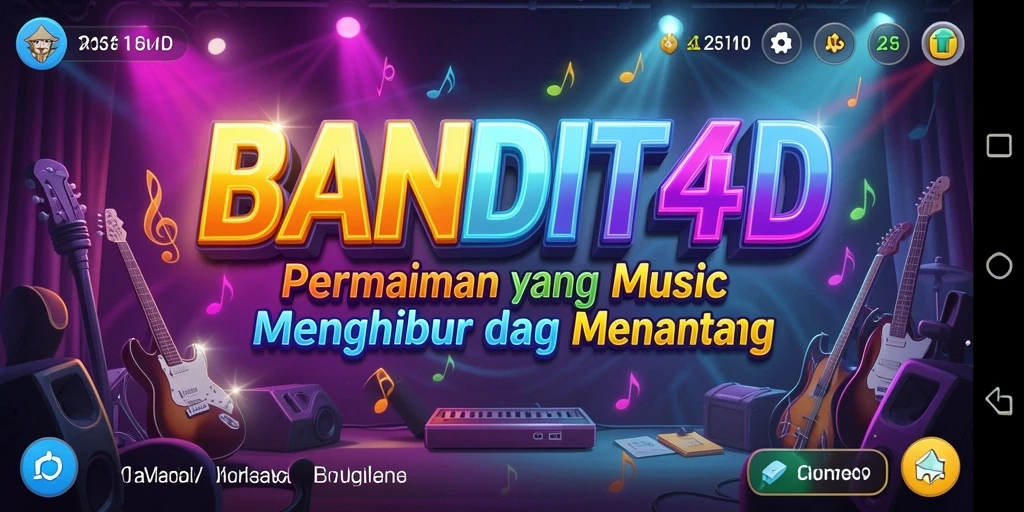 Tampilan screenshot gameplay BANDIT4D yang menampilkan pengalaman musik yang interaktif.