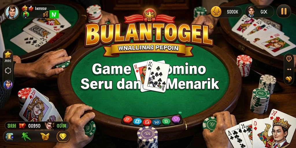 Tampilan seru gameplay Domino di BULANTOGEL.