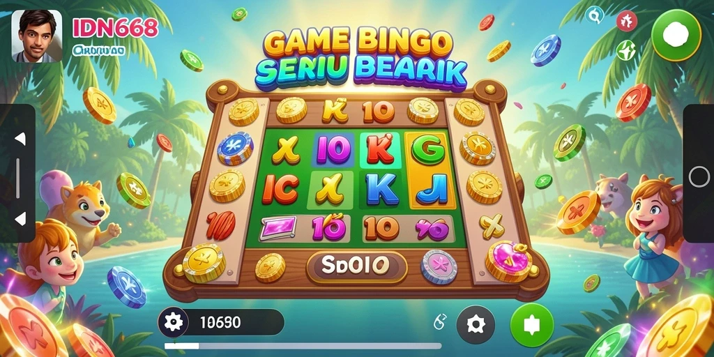Tampilan gameplay IDN668 yang seru dan menegangkan saat bermain Bingo.