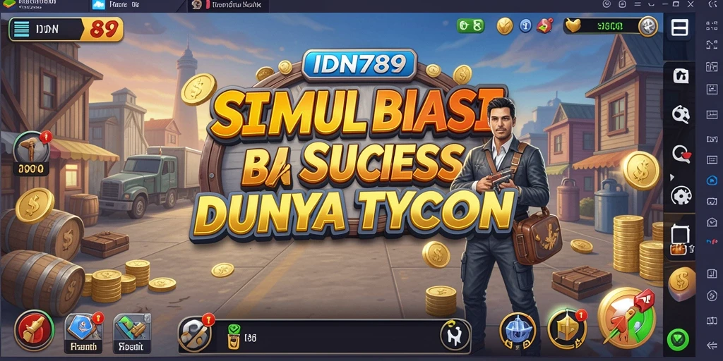 Tampilan screenshot utama IDN789 dengan gameplay Tycoon yang menarik.