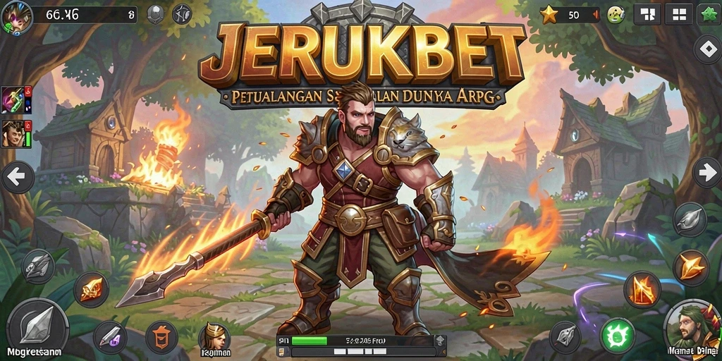 Tampilan seru dari gameplay JERUKBET yang penuh aksi.
