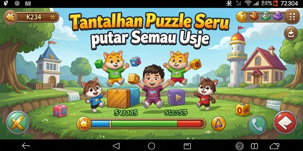 Tampilan gameplay K234 yang menarik dan menantang teka-teki.