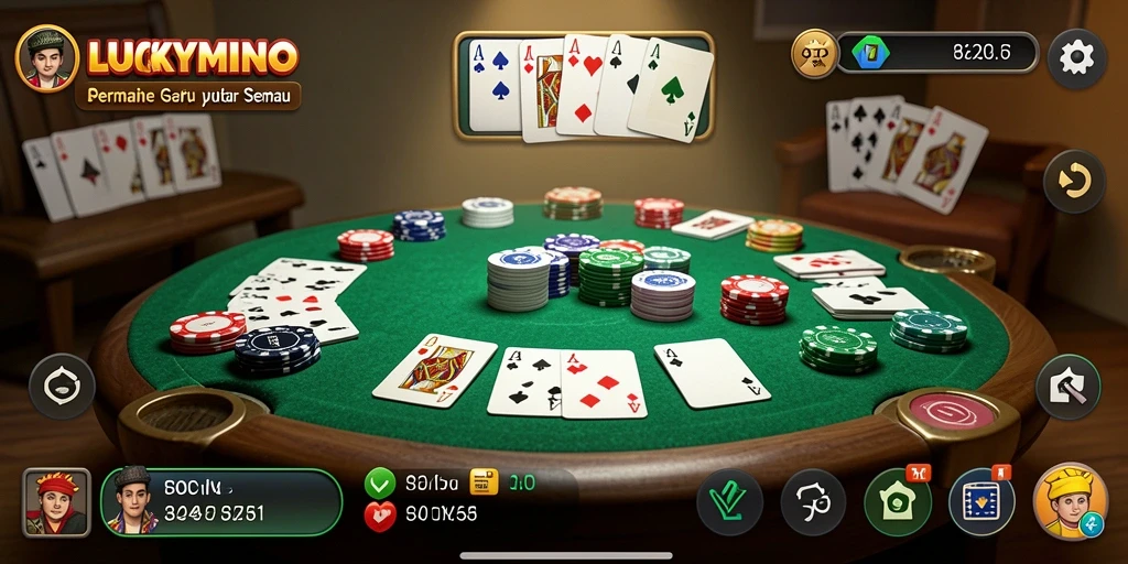Gameplay menarik LUCKYMINO dengan grafis yang menawan.