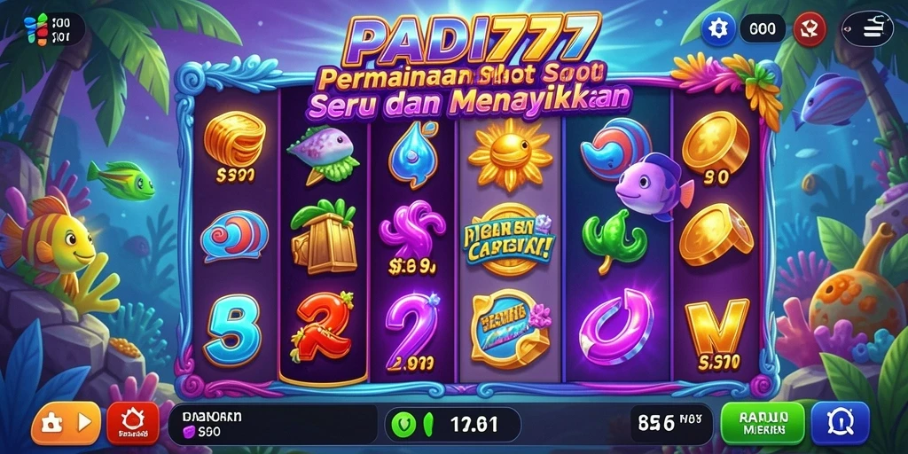 Screenshot gameplay PADI777 menunjukkan keseruan permainan slot yang mengasyikkan.