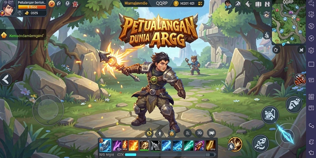 Tampilan gameplay QQRP yang menakjubkan dan penuh aksi.