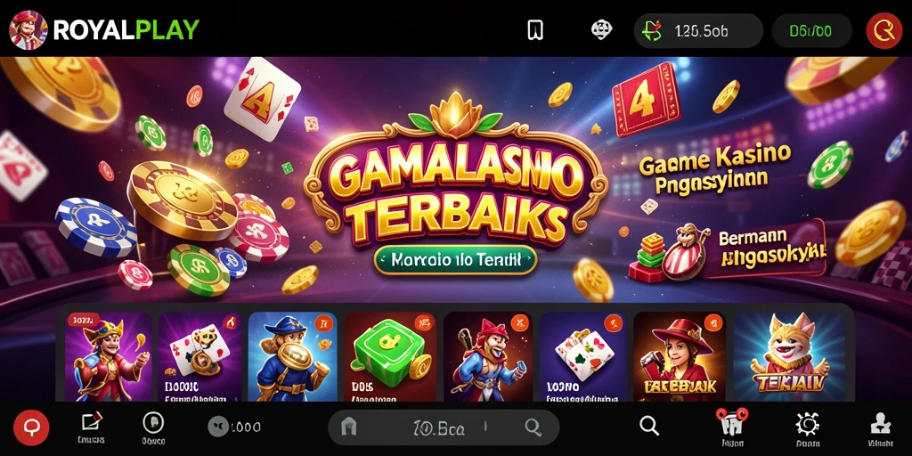 Screenshot gameplay ROYALPLAY menampilkan momen seru permainan Kasino.