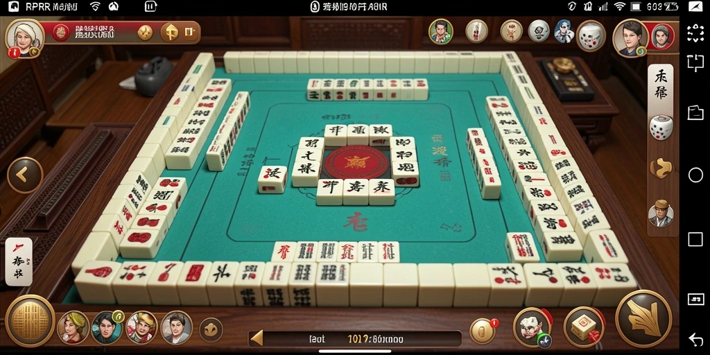 Tampilan gameplay RPRR yang menarik dengan elemen Mahjong.