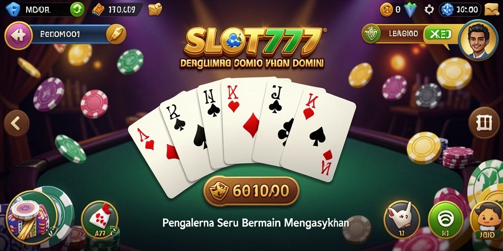 Tampilan permainan Domino yang menarik di SLOT777.