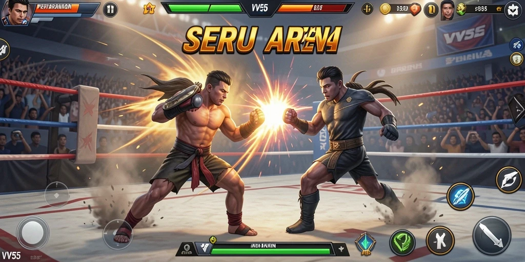 Gameplay luar biasa dari VV55 dengan aksi pertarungan intens.