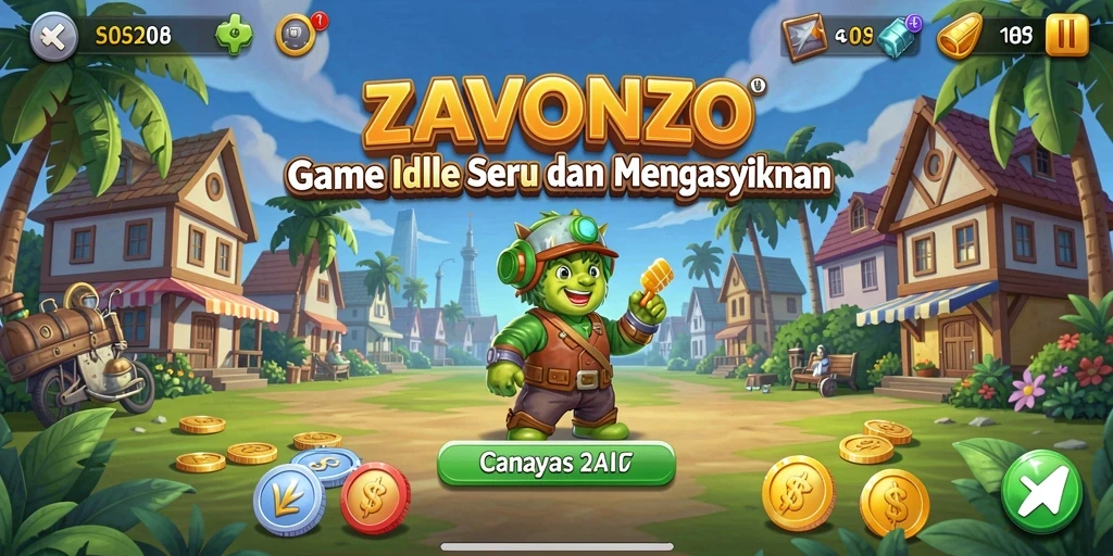 Tampilan gameplay ZAVONZO yang menarik dan interaktif.